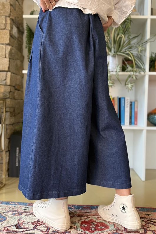 Billie Skirt Culotte Jean Denim